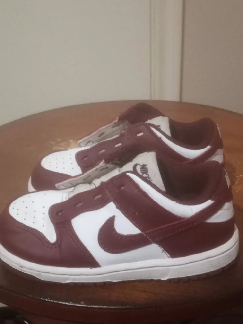 Nike Dunk Low White Redwood TD Toddler FB9107-115 8C Retro Authentic Sneakers
